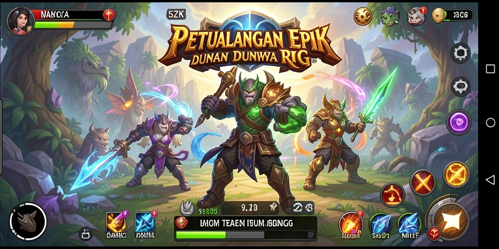 Tampilan gameplay <strong>5ZK</strong> dengan aksi RPG yang menegangkan.