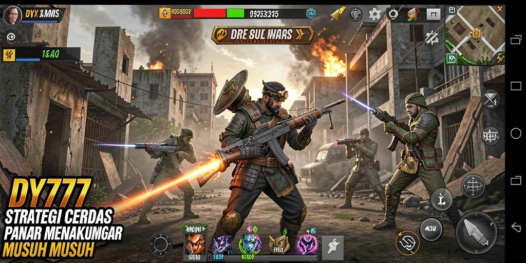 Tampilan menarik dari gameplay strategis di DY777.