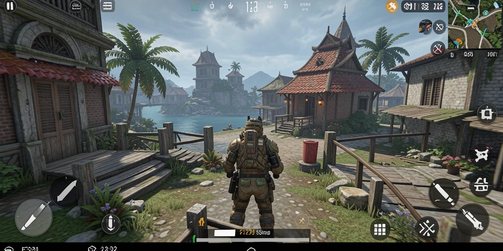 Tampilan aksi gameplay F32 yang memukau dan interaktif.