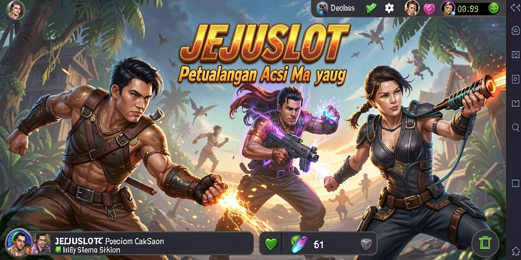 Screenshot gameplay JEJUSLOT yang menegangkan dan penuh aksi.