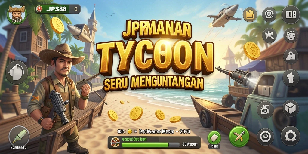 Tampilan menarik dari gameplay Tycoon JPS88 yang seru dan interaktif.