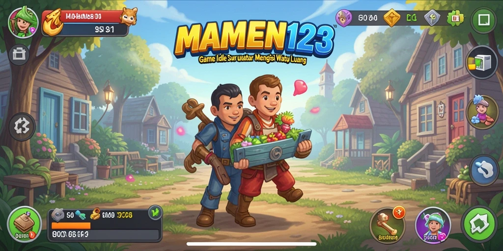 Tampilan gameplay MAMEN123 yang menenangkan dan menarik.