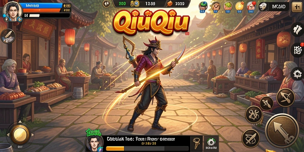 Gameplay seru QiuQiu dalam MPOID yang mengasyikkan.