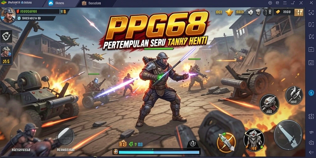 Tampilan aksi seru dalam gameplay PGG68 yang penuh ketegangan.