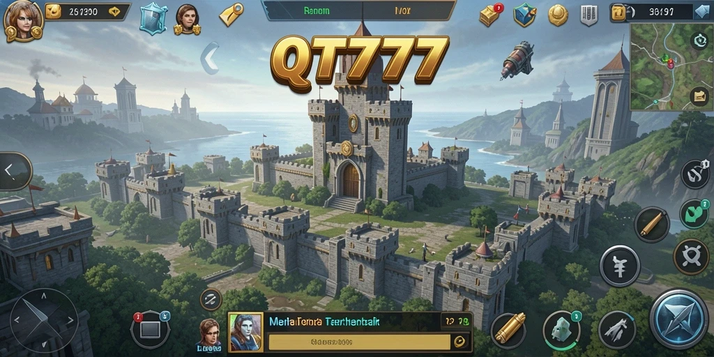 Tangkapan layar dari gameplay QT777 yang mendebarkan saat strategi Tower Defense.