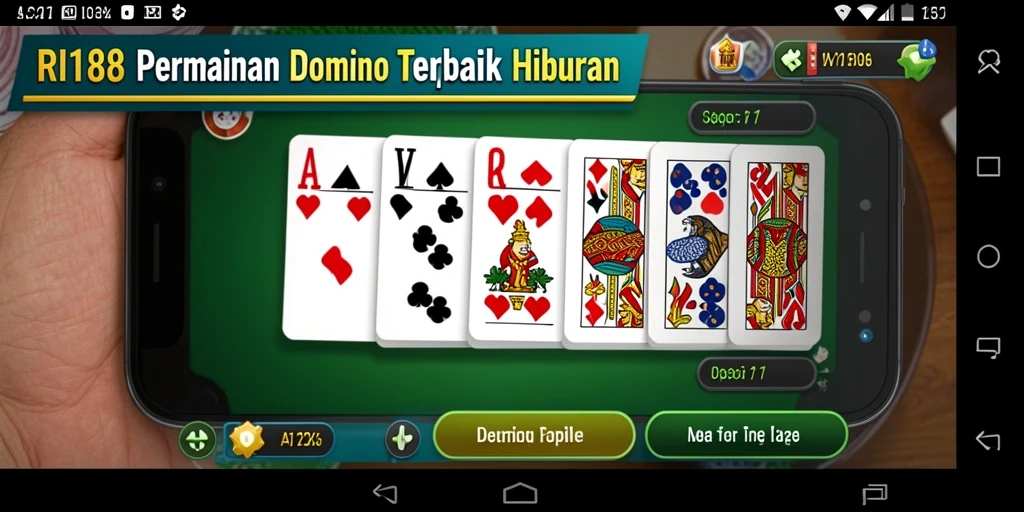 Screenshot gameplay Domino yang seru dan interaktif.