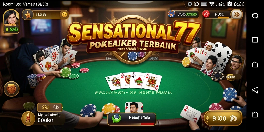 Tampilan gameplay menarik dari <strong>SENSATIONAL77</strong>, menunjukkan aksi poker yang mendebarkan.