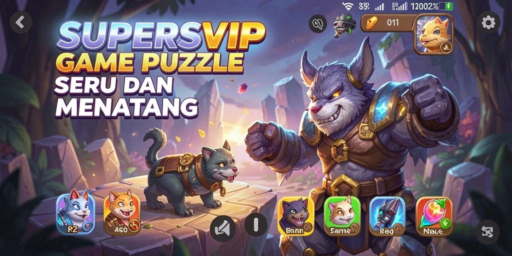 Tampilan gameplay SUPERSVIP yang menantang dan mengasyikkan.