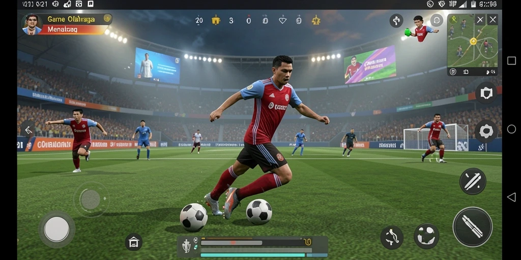 Tampilan gameplay seru dan mendebarkan dari V21.